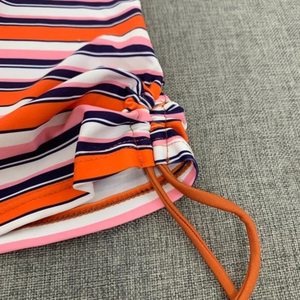 Brand New! Tempotrek Striped Tankini Removable Pads Racerback Swimwear‎ Small